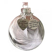 Personalised Memorial Feather Bauble Ornament - handmade Ornament