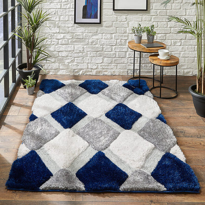 Origins 3D Geo Shaggy Rug rugs RUGS_and_MORE