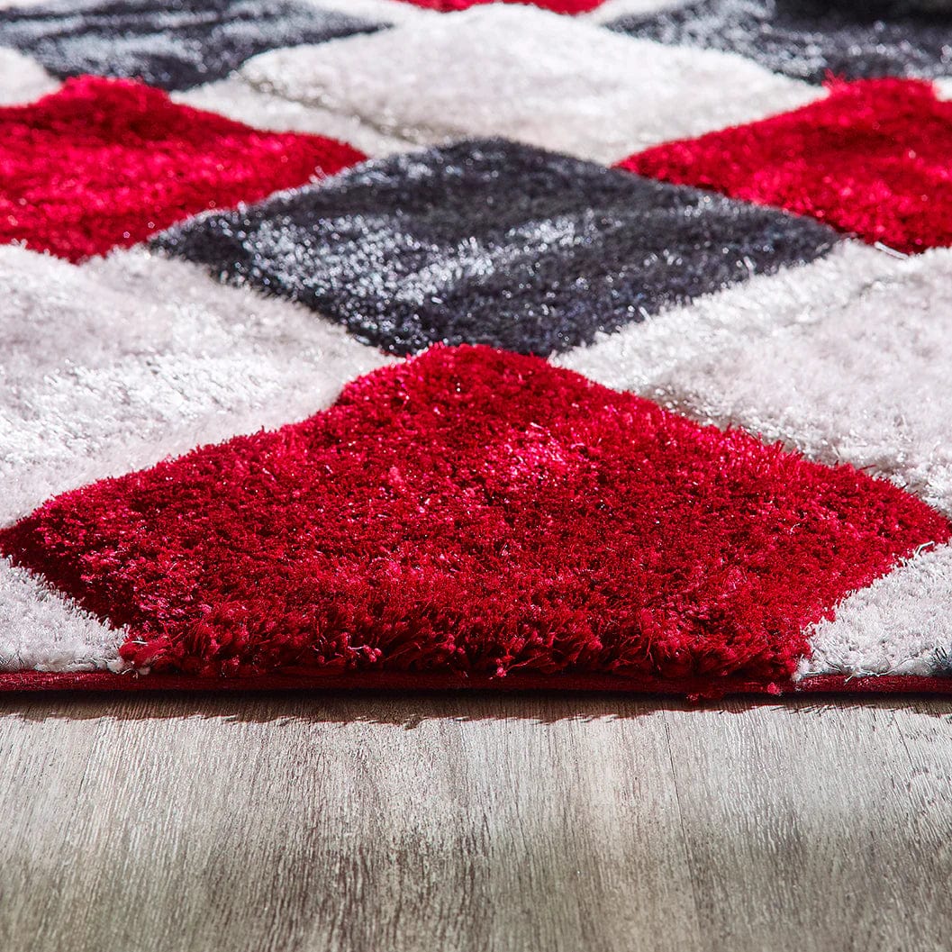 Origins 3D Geo Shaggy Rug rugs RUGS_and_MORE