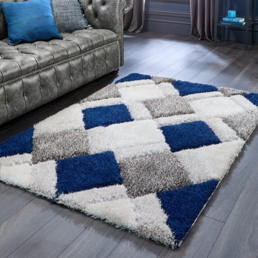 Origins 3D Geo Shaggy Rug rugs RUGS_and_MORE