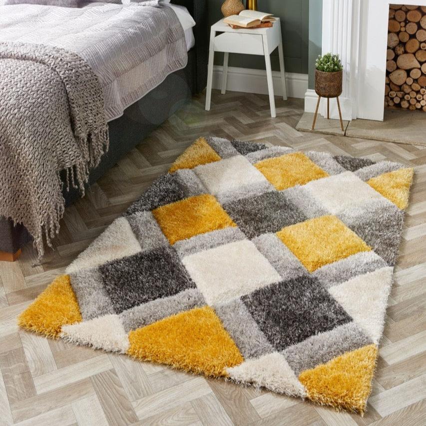 Origins 3D Geo Shaggy Rug rugs RUGS_and_MORE