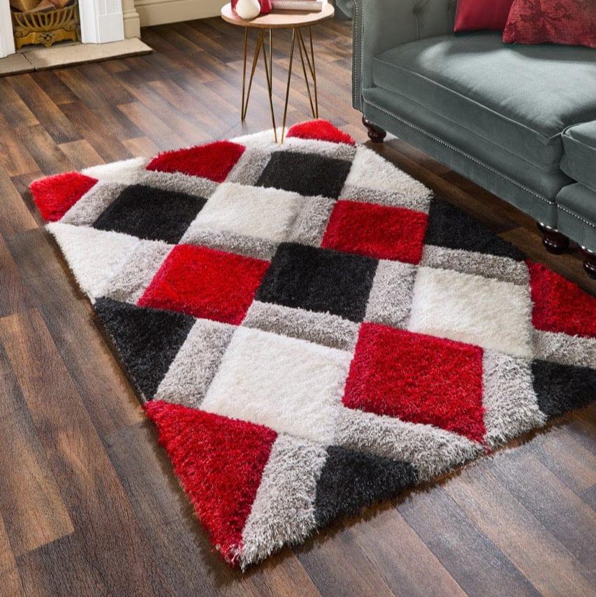 Origins 3D Geo Shaggy Rug rugs RUGS_and_MORE