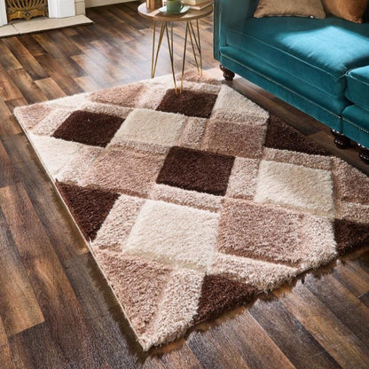 Origins 3D Geo Shaggy Rug rugs RUGS_and_MORE