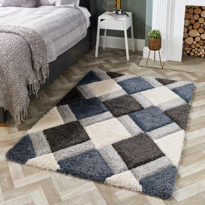 Origins 3D Geo Shaggy Rug rugs RUGS_and_MORE