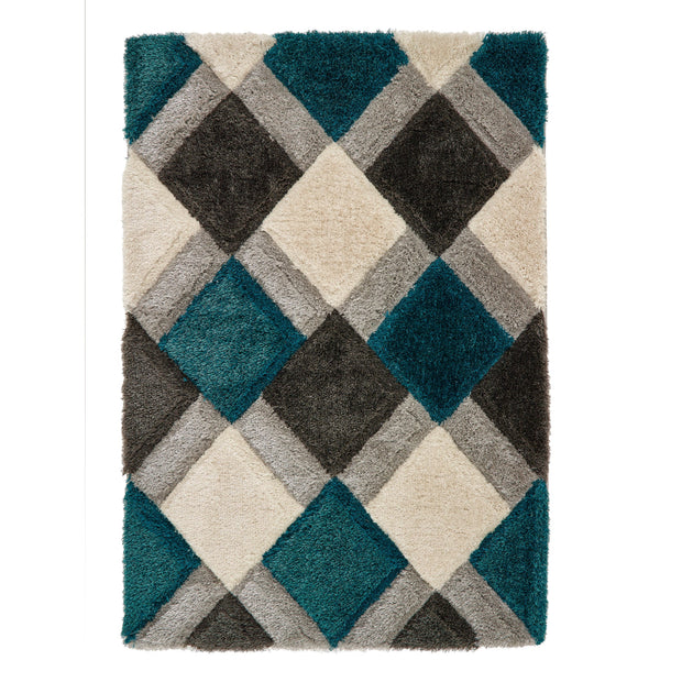 Origins 3D GEO Shaggy Teal - handmade