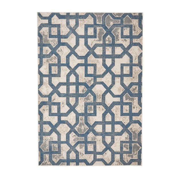 Origins Avanti Rug Grey Blue - handmade