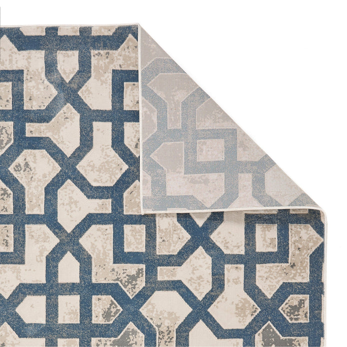 Origins Avanti Rug Grey Blue - handmade