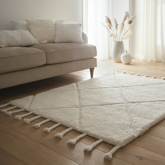 Origins Berber Diamond Ivory - handmade