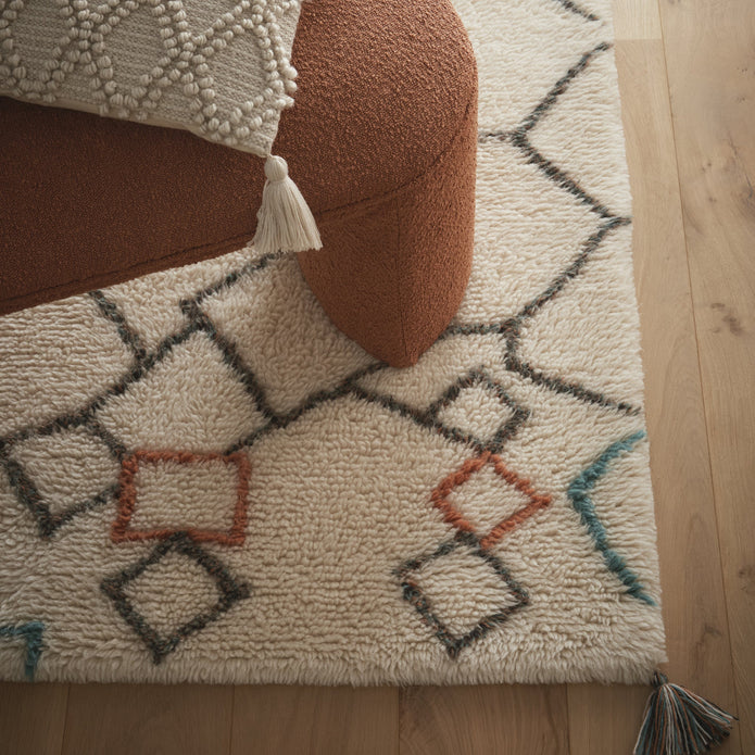 Origins Berber Knotted Chain Ivory/Multi - handmade