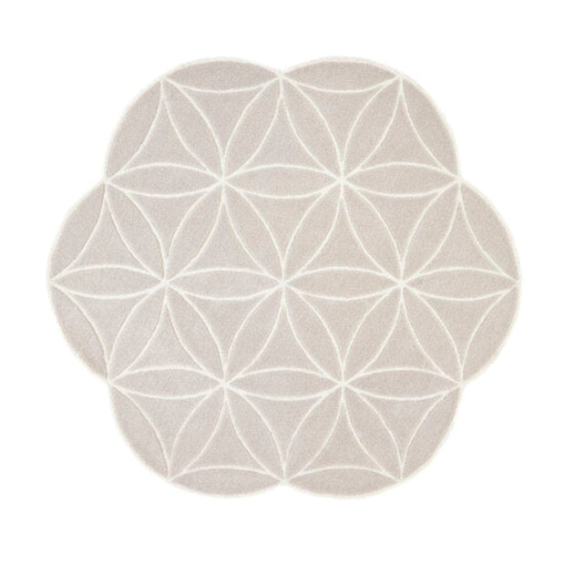 Origins Bloom Rug Hand Tufted 160x160 cm DIA / Grey / 100% Pure Wool RUGS_and_MORE 5026134570337