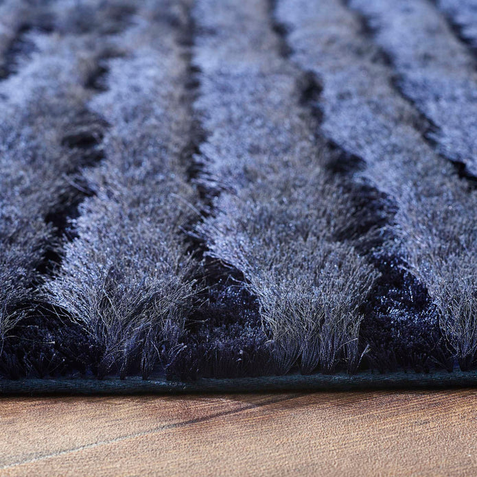 Origins Carved Glamour Navy - handmade