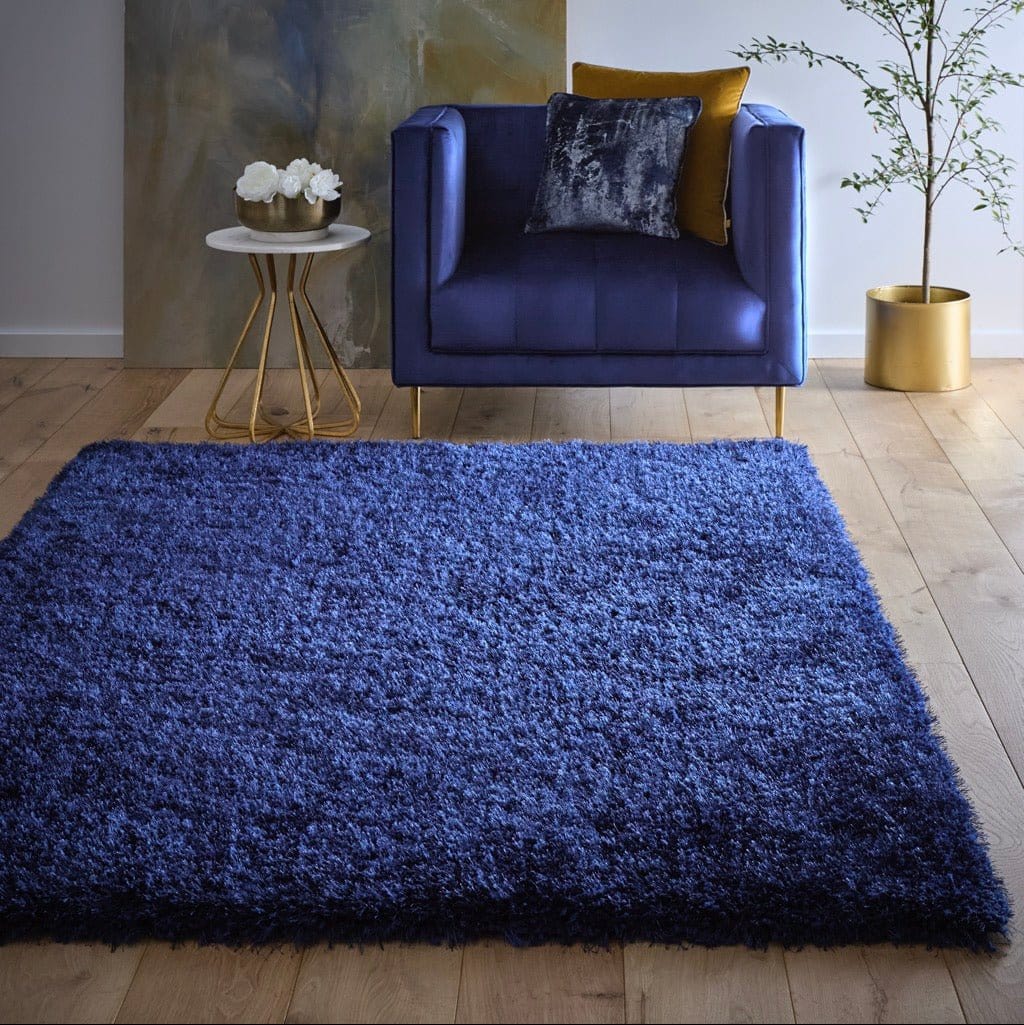 Origins Chicago Shaggy Rug 67x200 cm / Indigo / Polyester RUGS_and_MORE 5026134618152