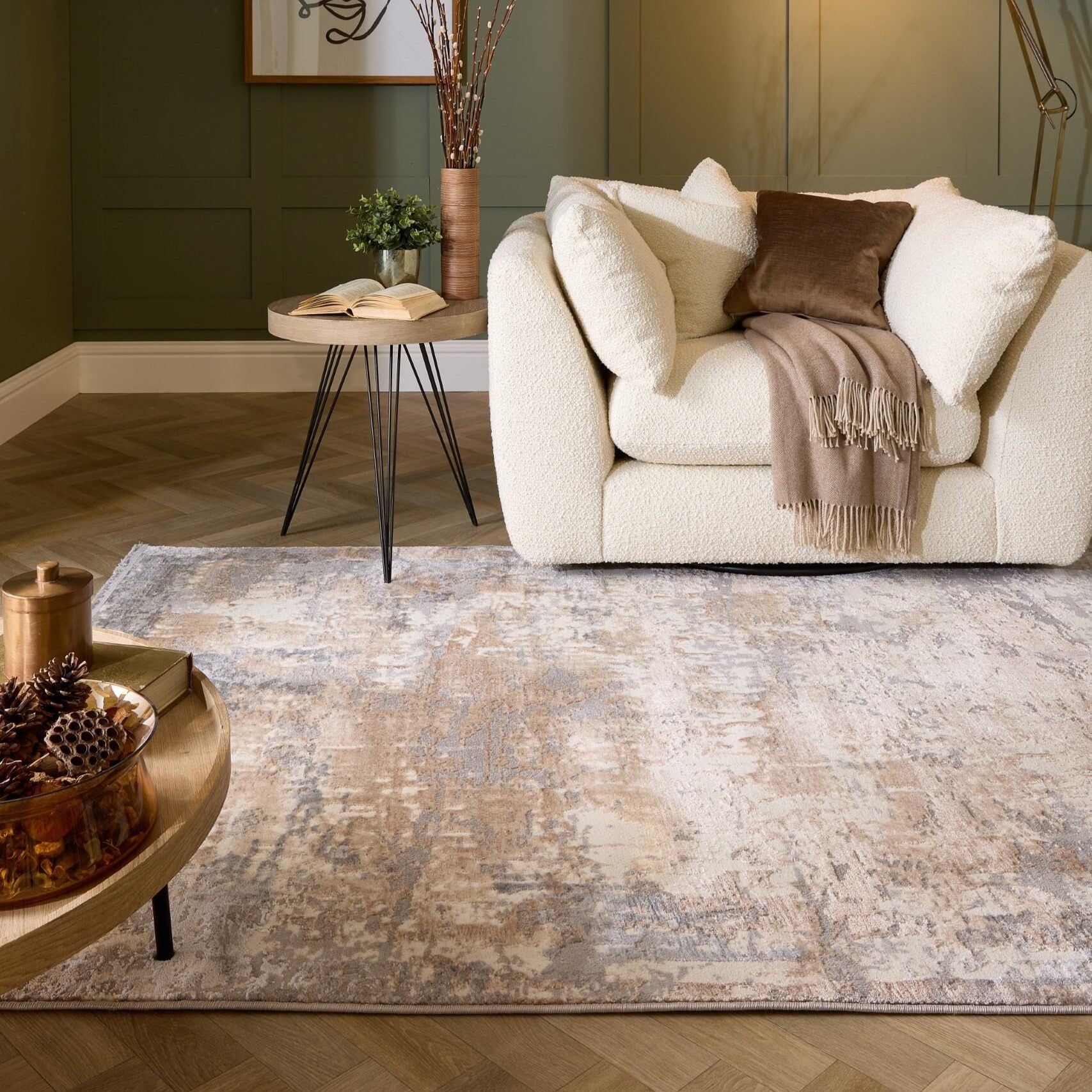 Origins Cosimo Distressed Rug Woven and hand carved RUGS_and_MORE