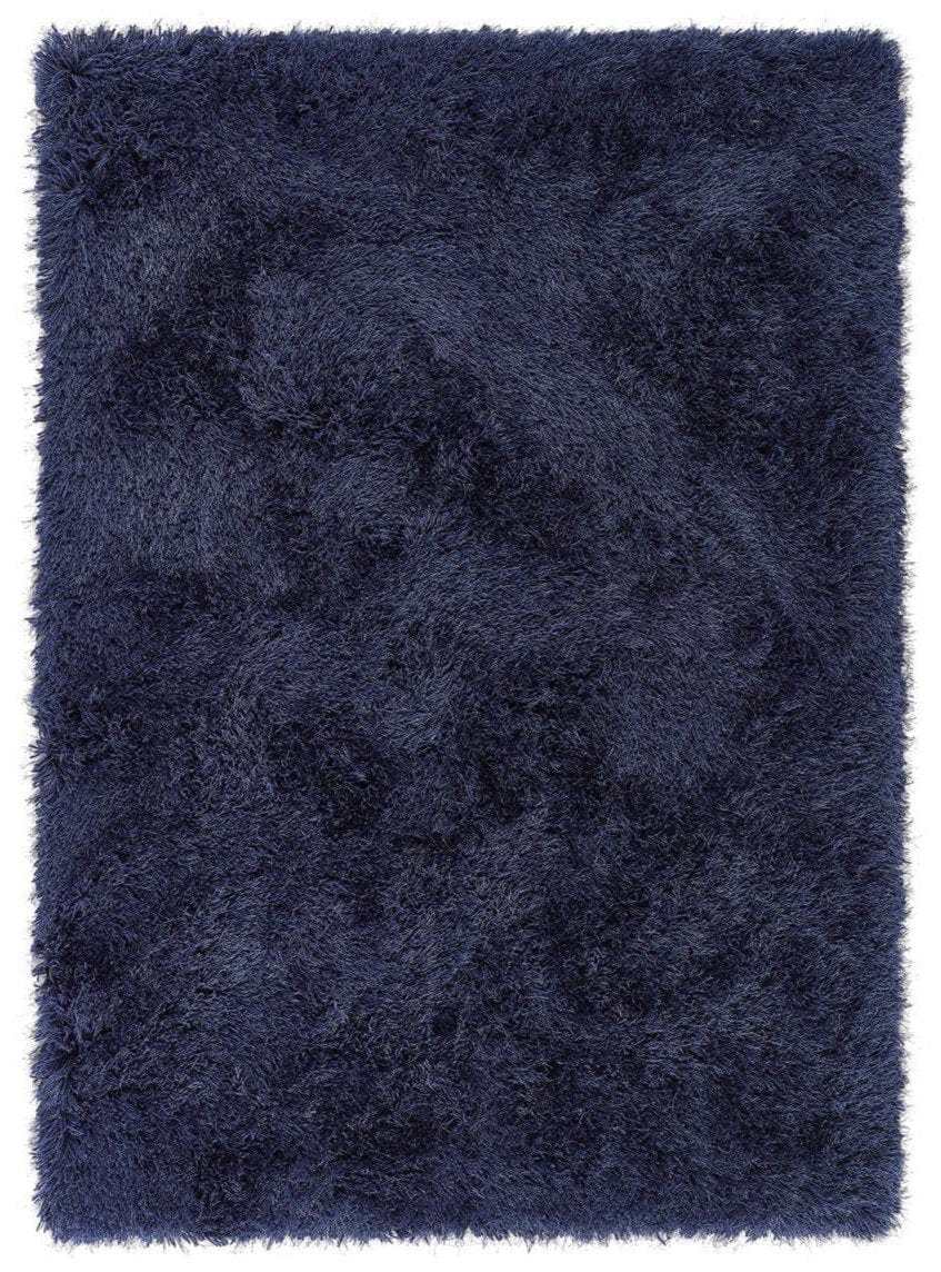 Origins Extravagance Rug shaggy, plain, modern 60x120 cm / Navy / 100% Polyester RUGS_and_MORE 5026134568594