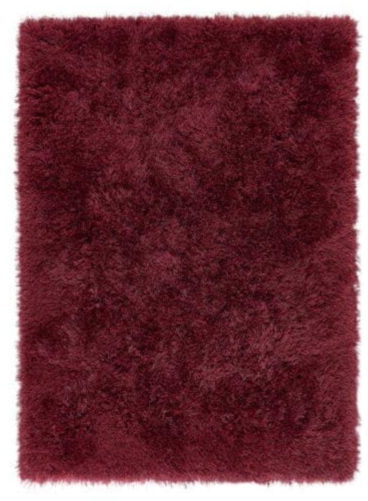 Origins Extravagance Rug shaggy, plain, modern 60x120 cm / Wine / 100% Polyester RUGS_and_MORE 5026134568495