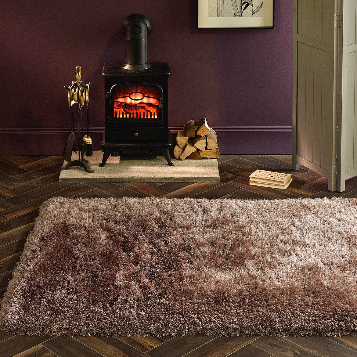 Origins Extravagance Rug shaggy, plain, modern RUGS_and_MORE