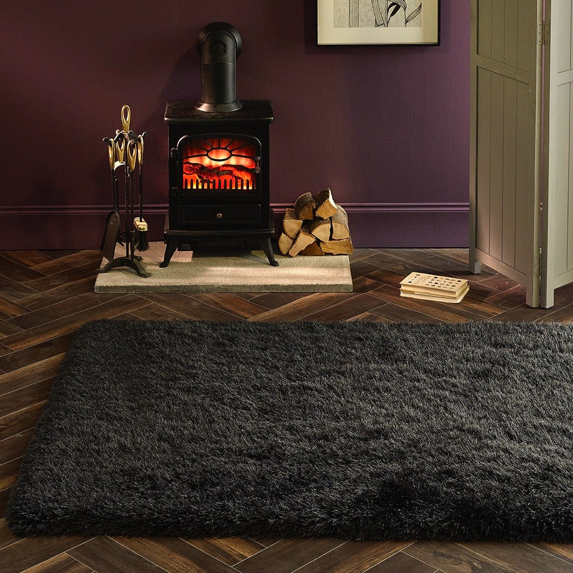 Origins Extravagance Rug shaggy, plain, modern RUGS_and_MORE