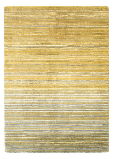 Origins Fine Stripes 100% Wool Rug Rugs 80X150 cm / Ochre / 100% Wool RUGS_and_MORE 5026134527195