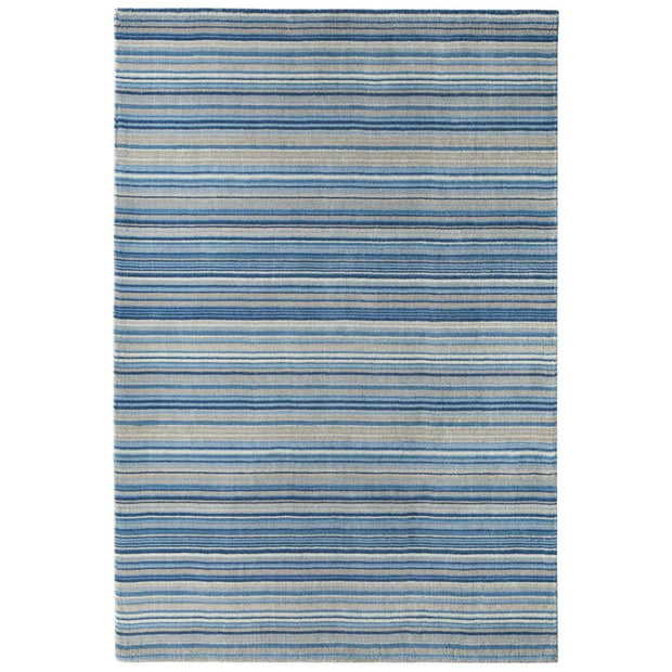 Origins Fine Stripes Blue/Beige - handmade
