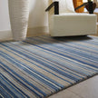 Origins Fine Stripes Blue/Beige - handmade