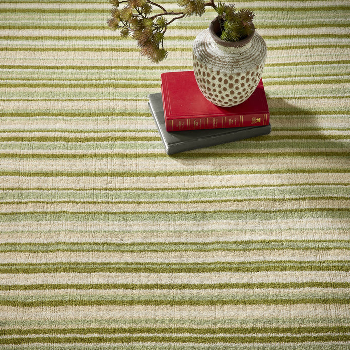 Origins Fine Stripes Green - handmade