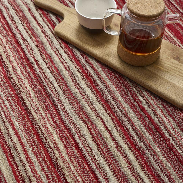 Origins Fine Stripes Red - handmade