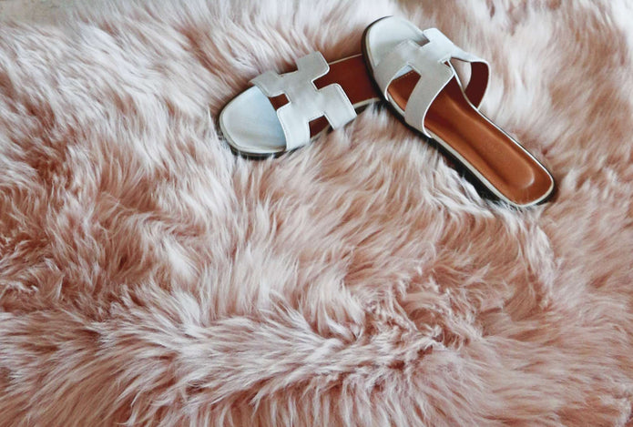 Origins Genuine Sheepskin Blush Pink - handmade