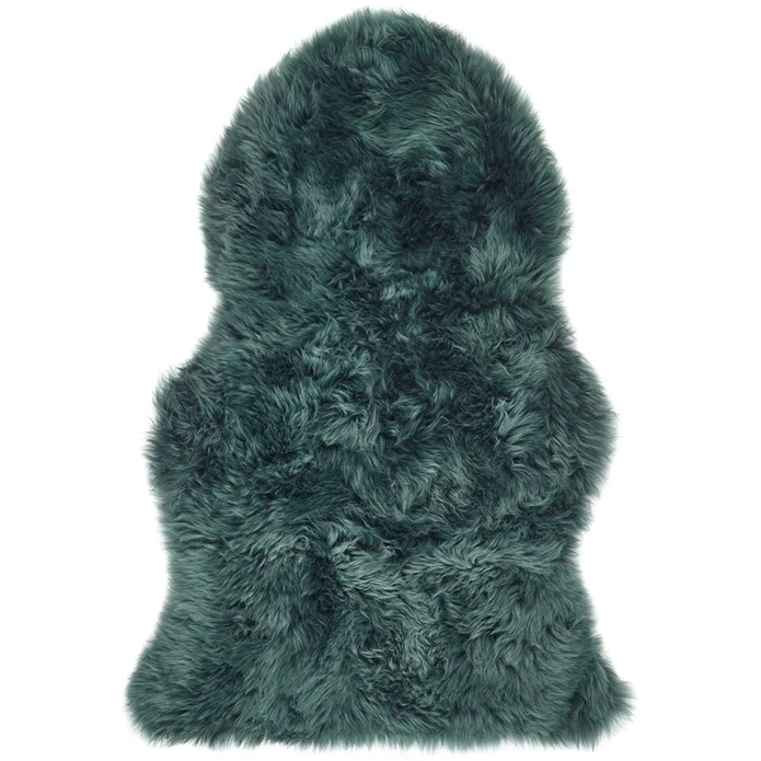 Origins Genuine Sheepskin Forest Green - handmade
