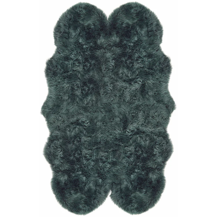 Origins Genuine Sheepskin Forest Green - handmade