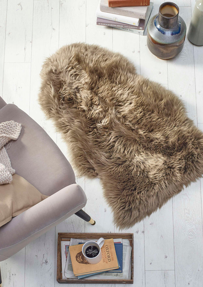 Origins Genuine Sheepskin Khaki - handmade