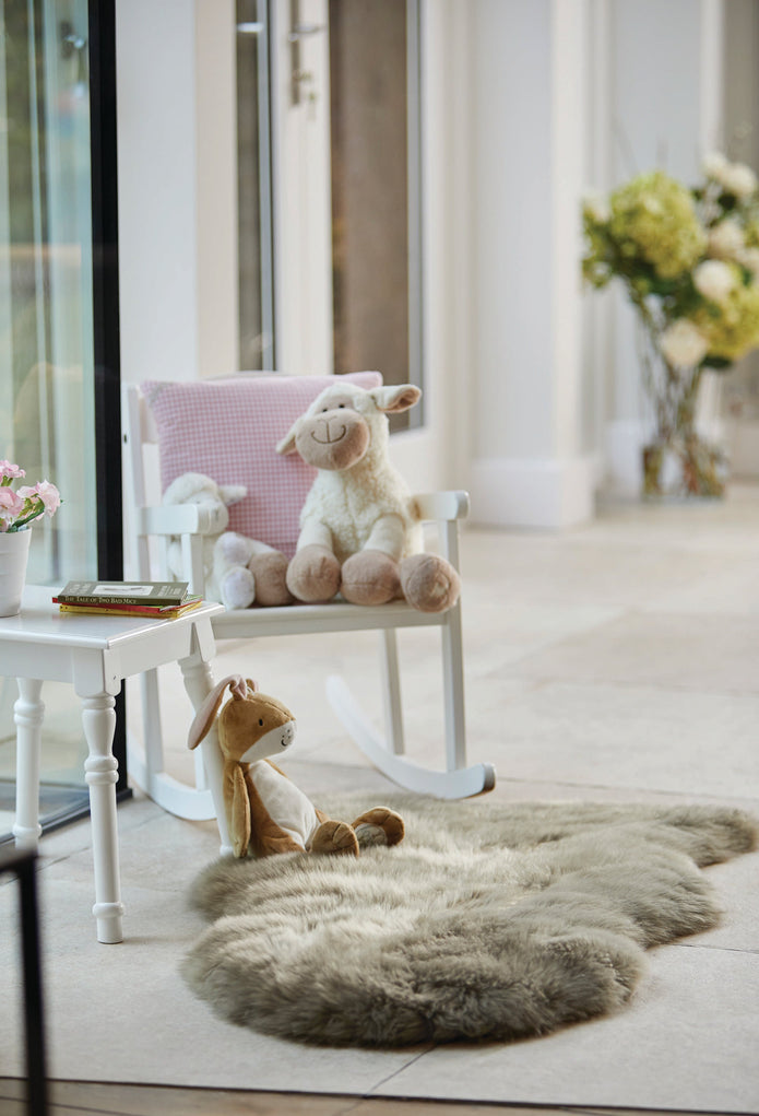 Origins Genuine Sheepskin Khaki - handmade