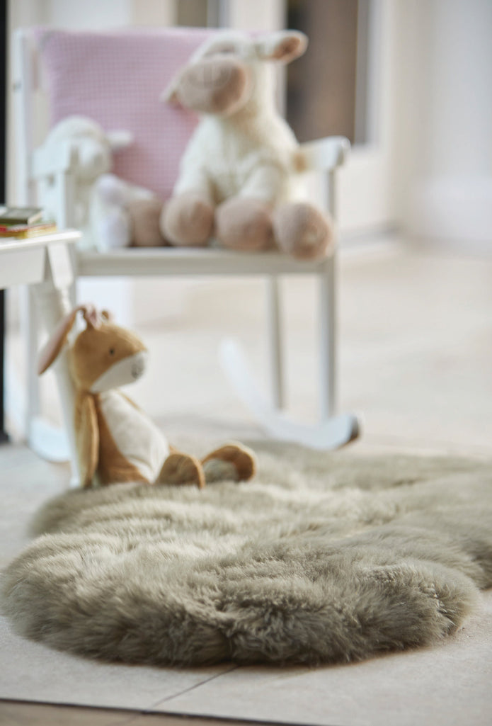 Origins Genuine Sheepskin Khaki - handmade