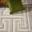 Origins Greek Key Beige/Cream - handmade