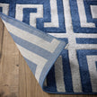 Origins Greek Key Navy/Grey - handmade