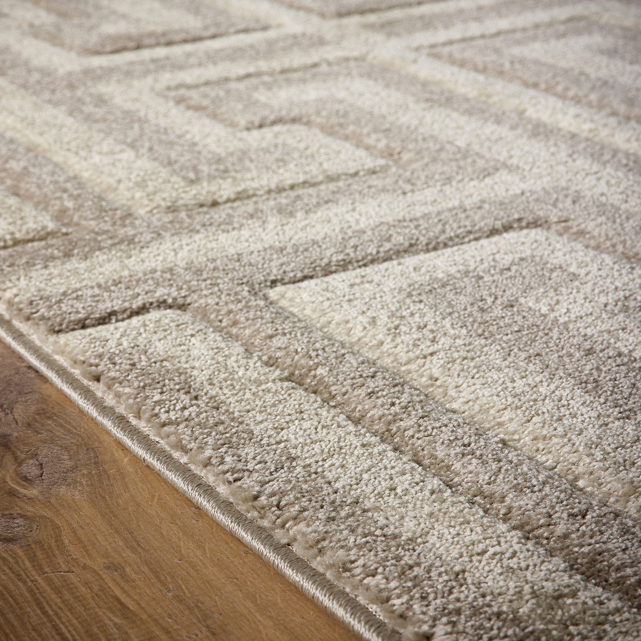 Origins Greek Key Taupe/Beige - handmade