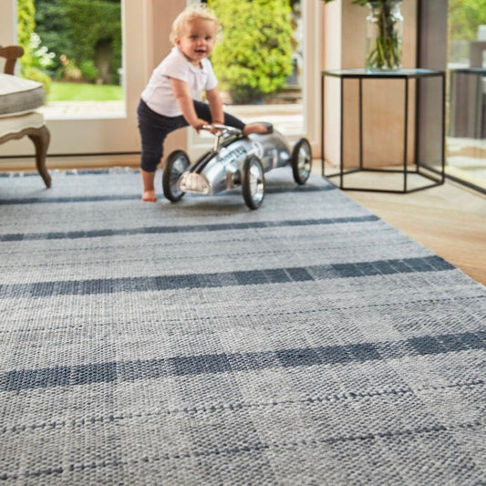 Origins Highland Check Washable Rug Hand woven RUGS_and_MORE