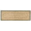 Origins Jute Border Sage Green - handmade