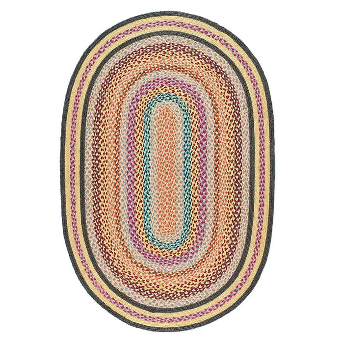 Origins Jute Extra Colourful Oval - handmade