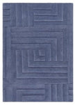 Origins Maze Rug 120x170 cm / Blue / 100% fine pure wool RUGS_and_MORE 5026134570931