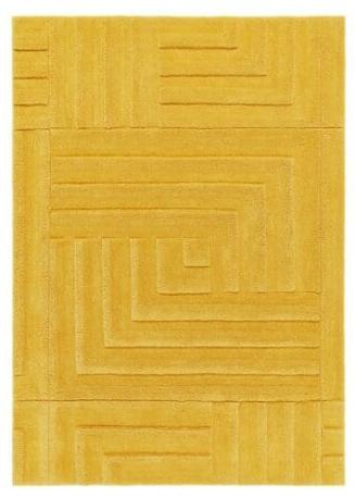 Origins Maze Rug 120x170 cm / Ochre / 100% fine pure wool RUGS_and_MORE 5026134570934