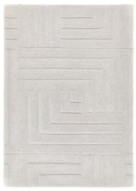 Origins Maze Rug 120x170 cm / Pumice Stone / 100% fine pure wool RUGS_and_MORE 5026134570943