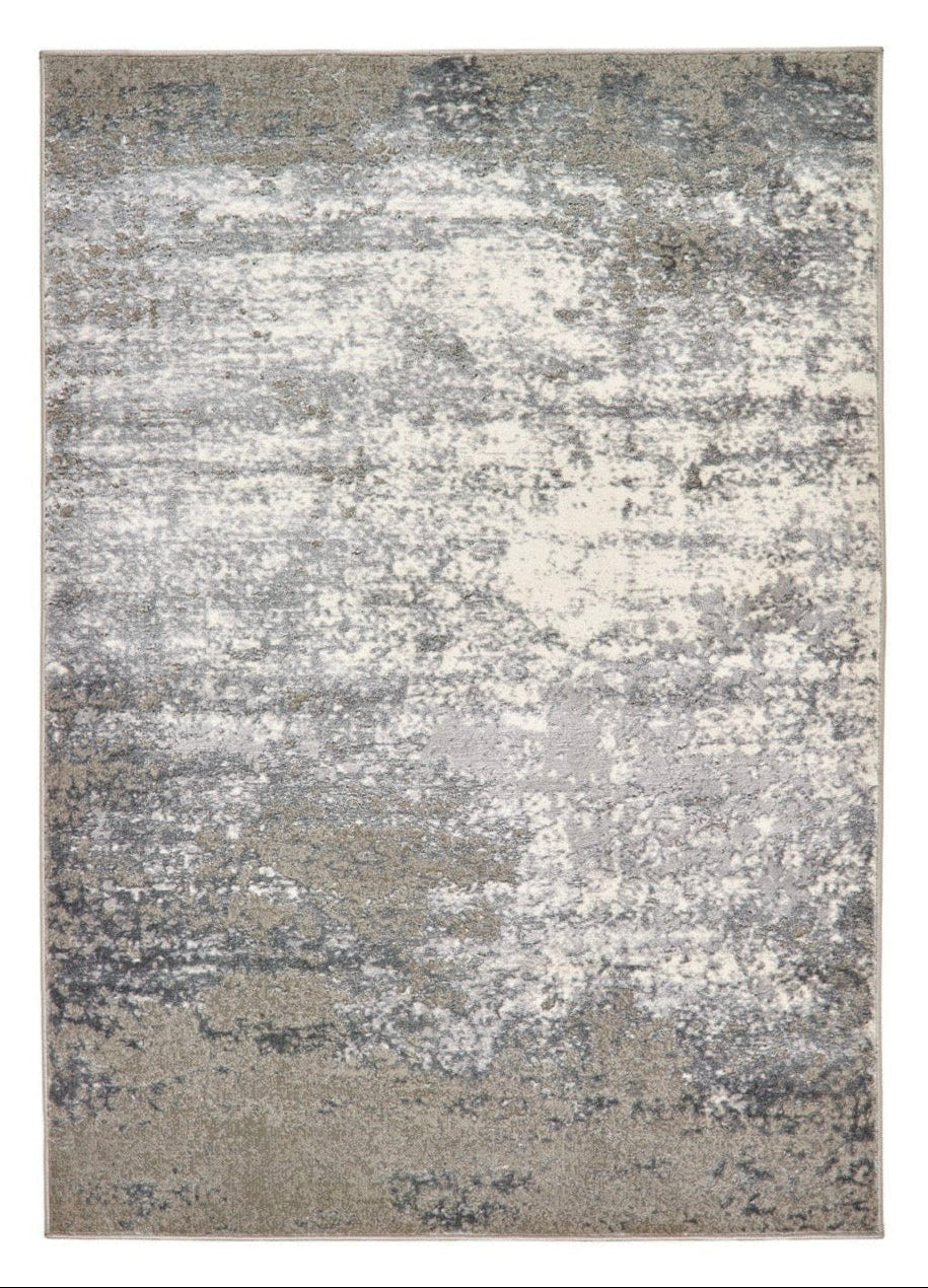 Origins Poetic Reflection Rug plain, modern, easycare 80x150 cm / Grey / 85% Heat Set Polypropylene / 15% Polyester RUGS_and_MORE 5026134544659