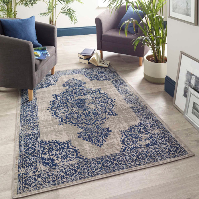 Origins Saville Grey/Blue - handmade