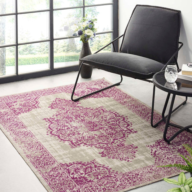 Origins Saville Grey/Raspberry - handmade