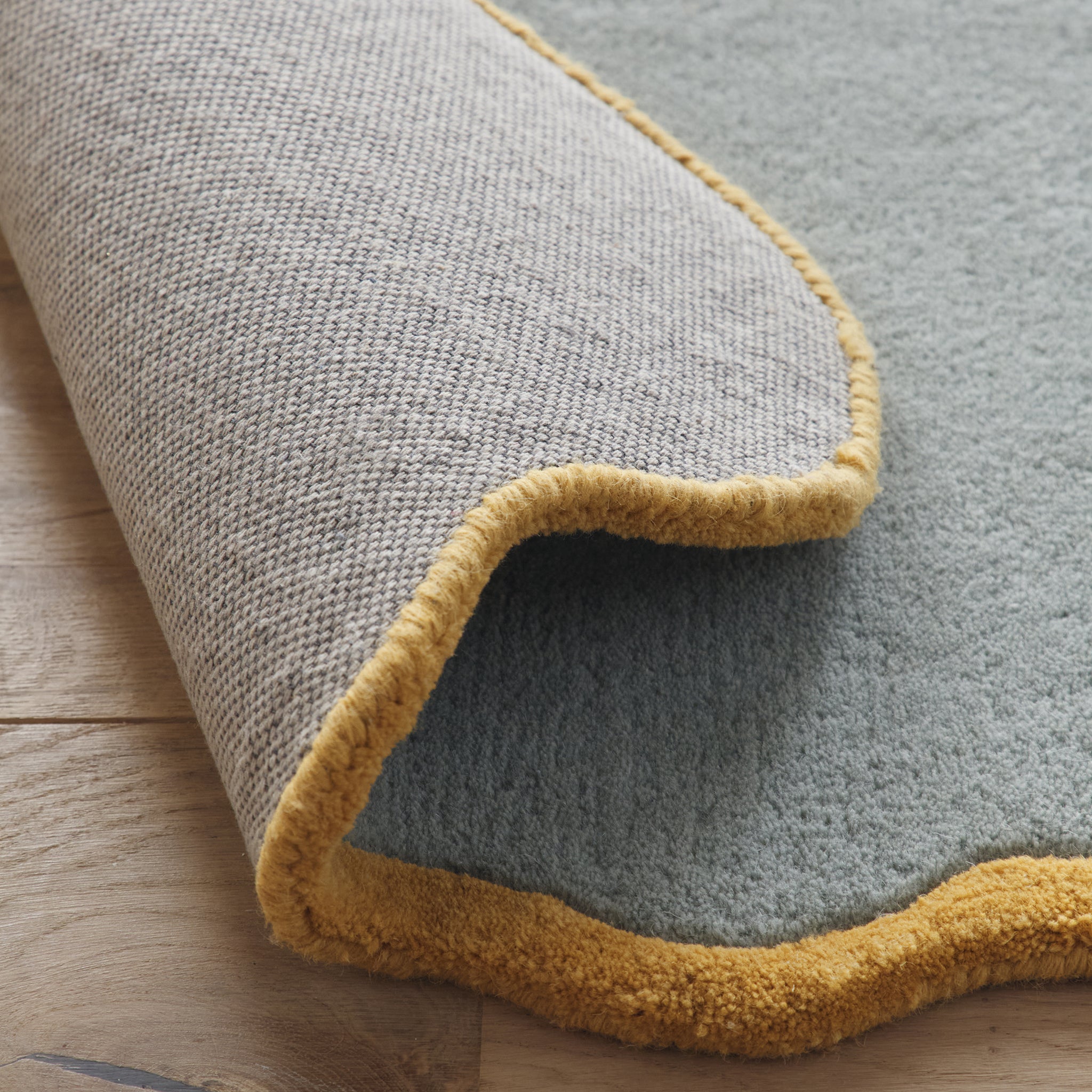 Origins Scalloped Elsie Duck Egg/Ochre - handmade