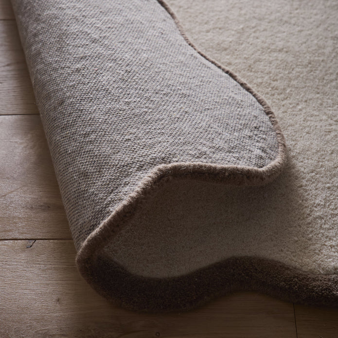 Origins Scalloped Elsie Natural/Brown - handmade