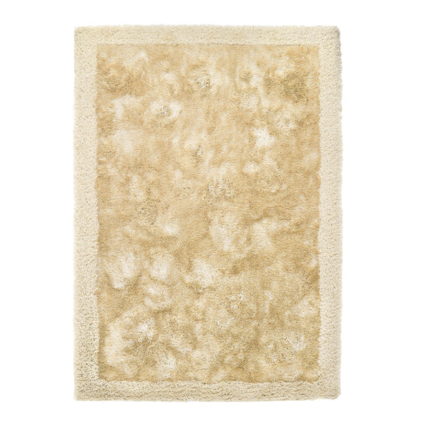 Origins Shimmer Shaggy Border Champagne - handmade