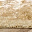 Origins Shimmer Shaggy Border Champagne - handmade