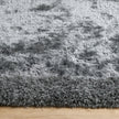Origins Shimmer Shaggy Border Charcoal - handmade
