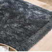 Origins Shimmer Shaggy Border Charcoal - handmade